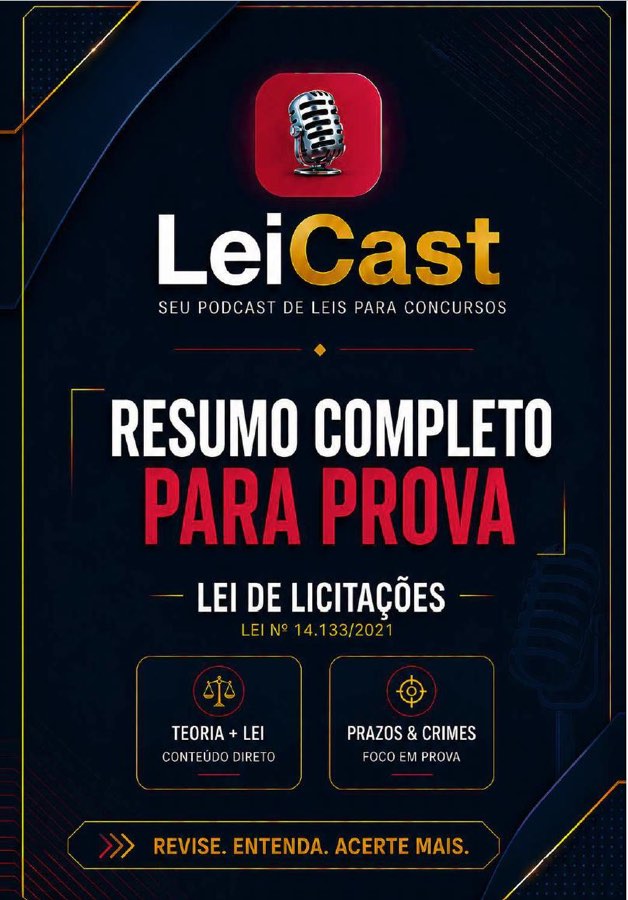 Resumo — Lei de Licitações · capa