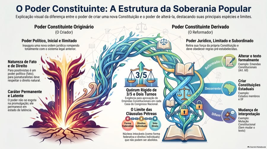Constitucional — Poder Constituinte · mapa mental