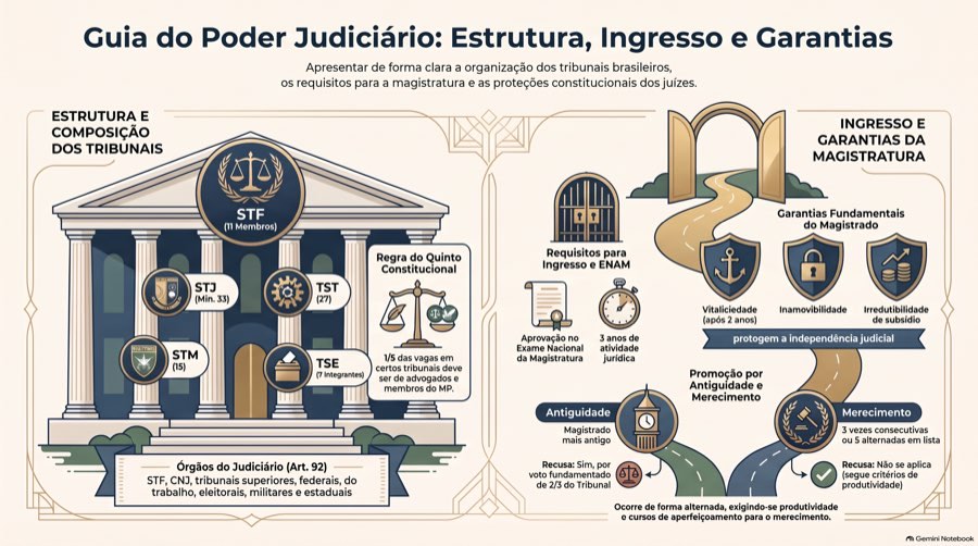 Constitucional — Poder Judiciário · mapa mental