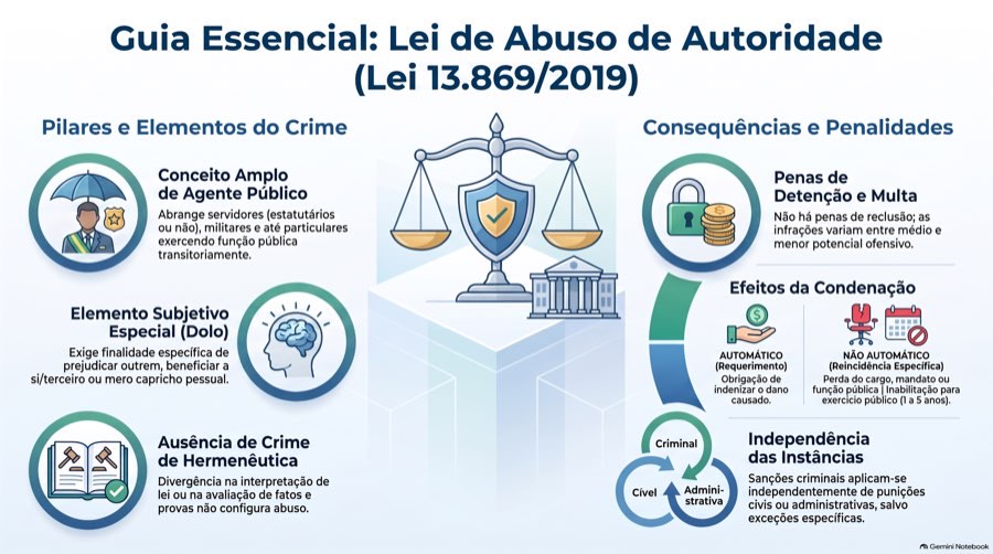 25 Leis — Abuso de Autoridade · mapa mental