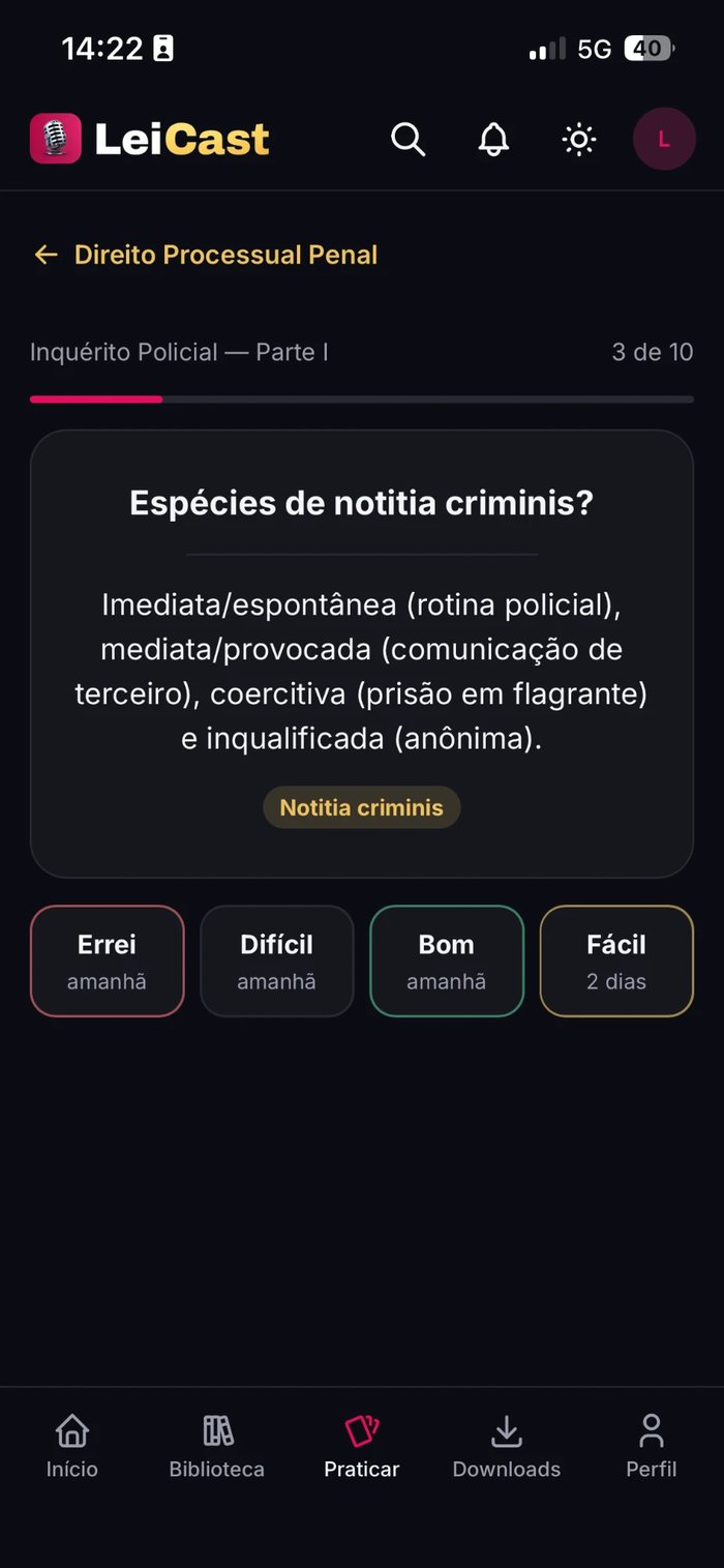 Flashcards: o app lembra a hora certa de revisar cada um